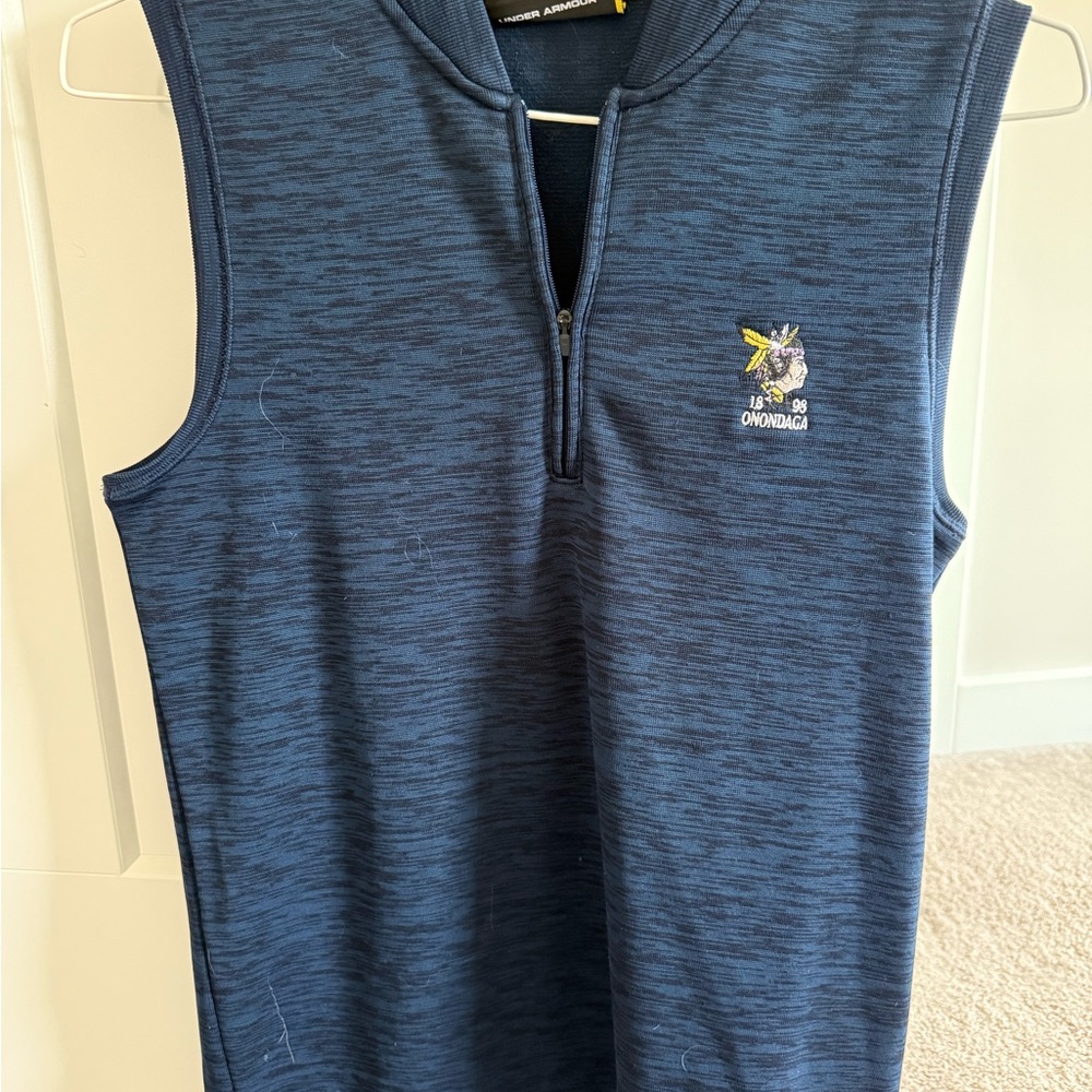 Under Armour Dark Blue Zip-Up Top